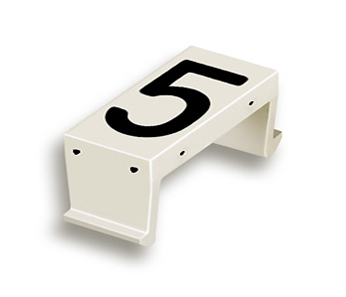 FP Zahlenfeld 5 10mm weiss