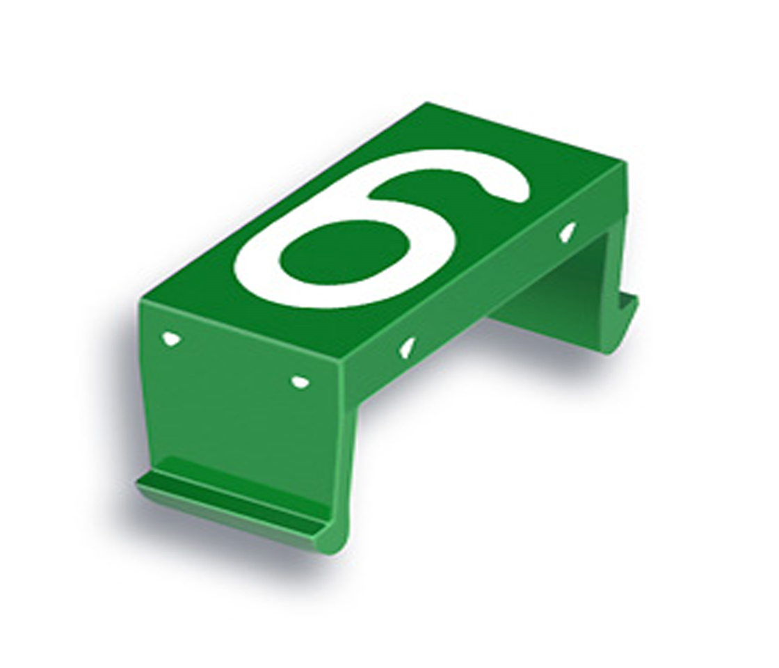 FP Zahlenfeld 6/9 10mm grün