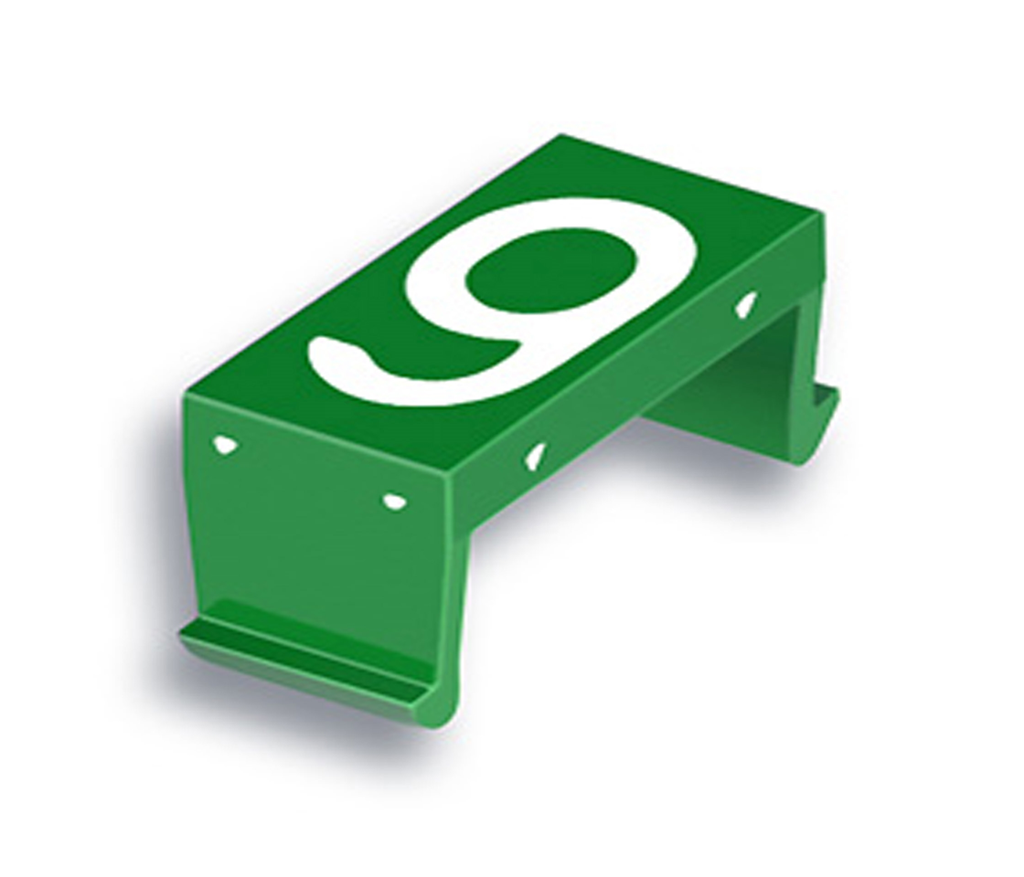 FP Zahlenfeld 6/9 10mm grün