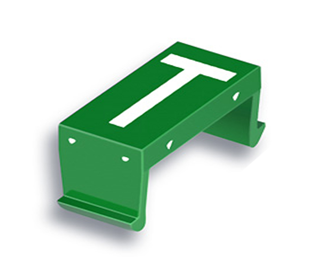 FP Buchstabenfeld T 10mm grün