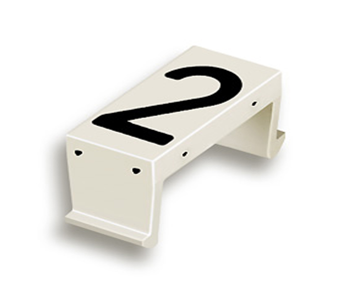 FP Zahlenfeld 2 25mm weiss