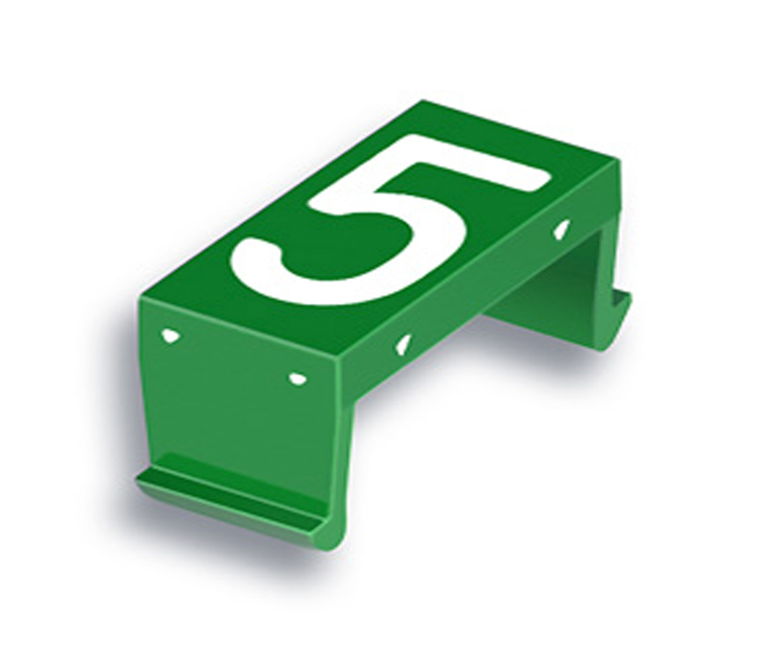 FP Zahlenfeld 5 25mm grün