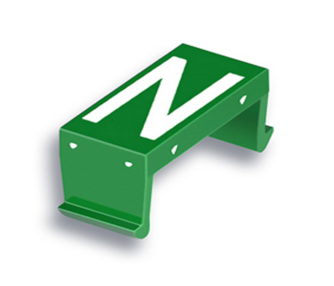 FP Buchstabenfeld N 25mm grün