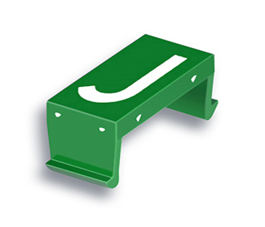 FP Buchstabenfeld J 40mm grün