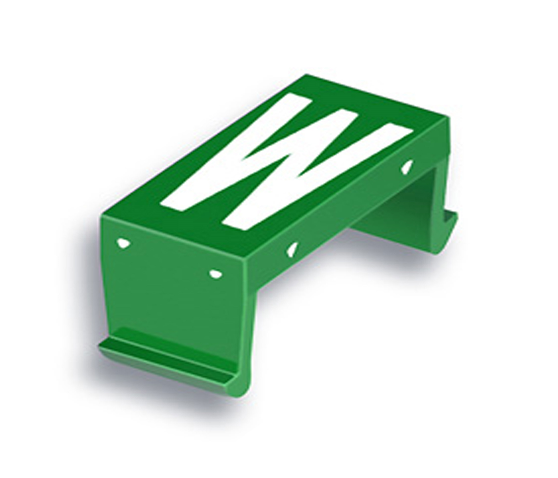 FP Buchstabenfeld W 40mm grün