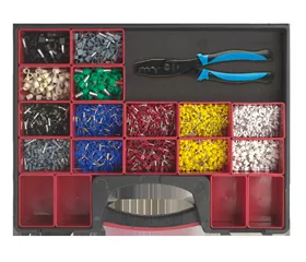 Isolierte Kupfer-Aderendhülsen 0.75 – 16 mm² + Crimpzange