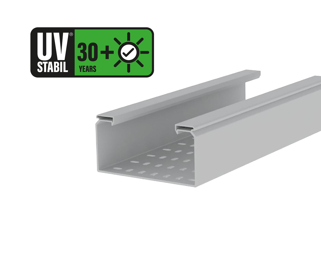 Kabelrinne gelocht, 3 m, U23X