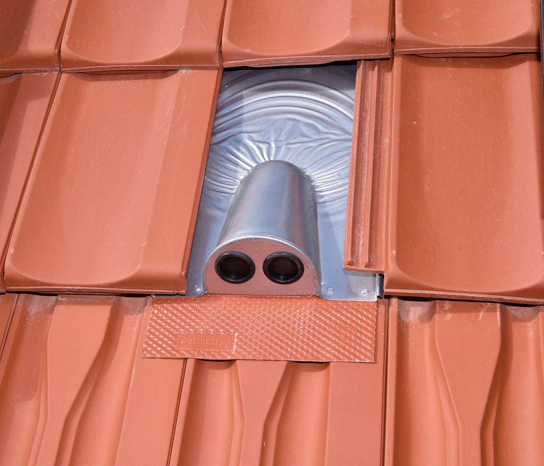 Doppel-Rohrdurchführung