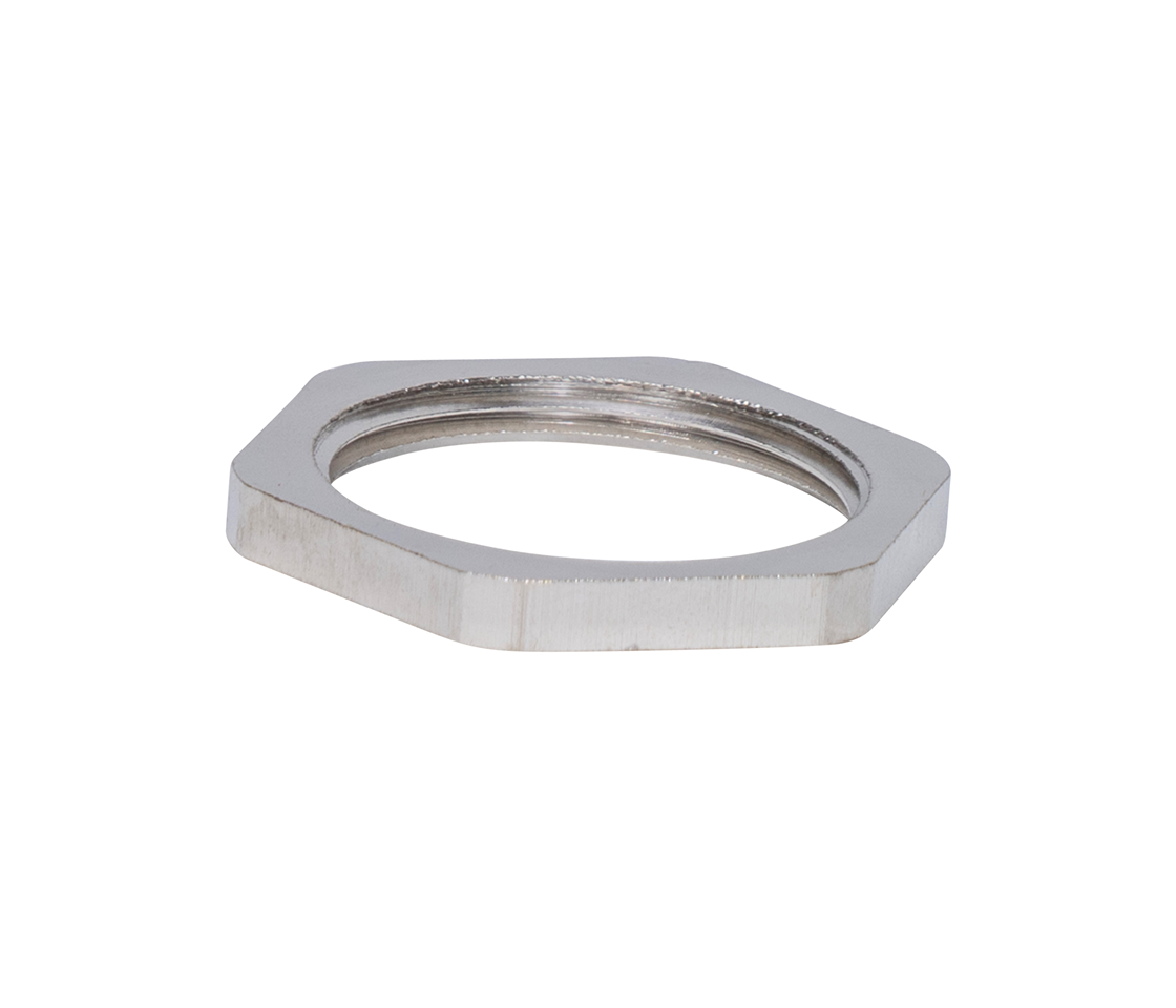 Contre-écrou, laiton nickelé (M)