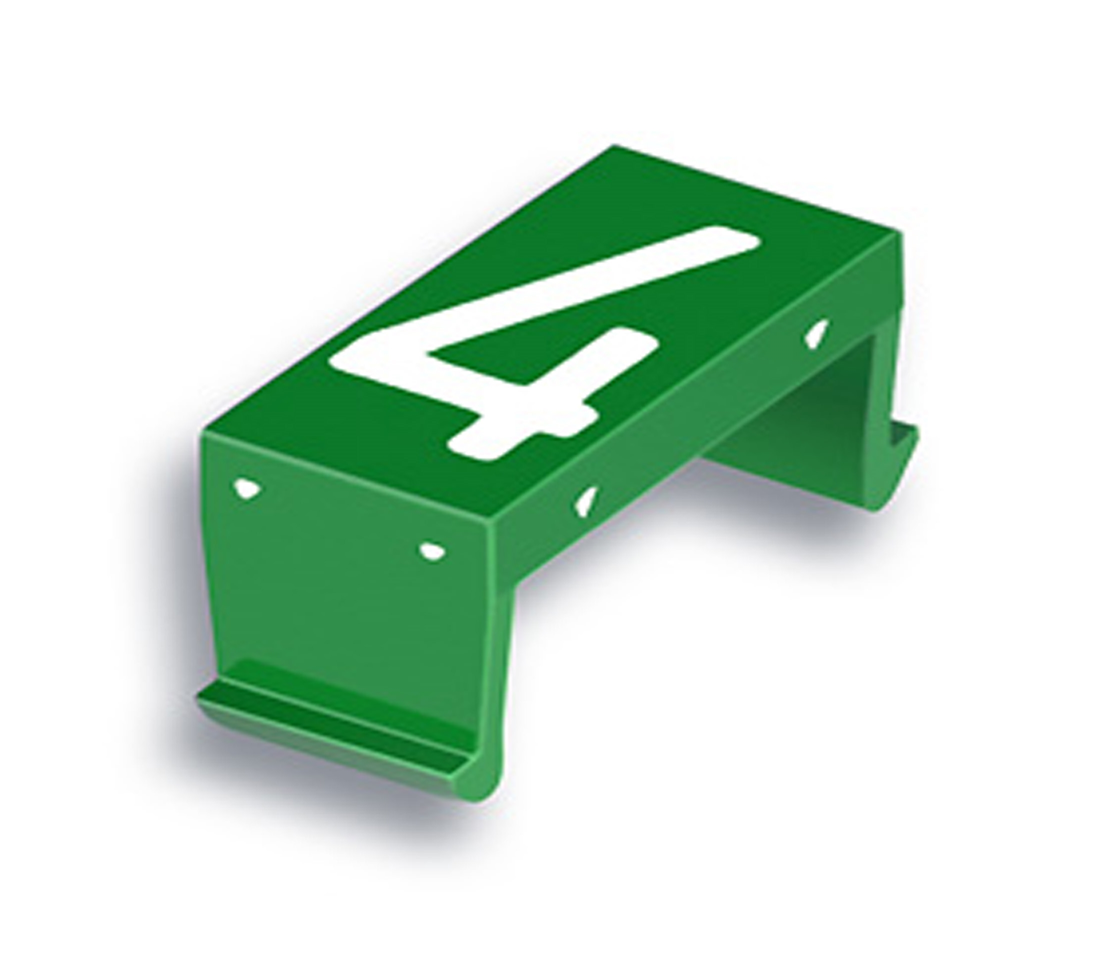 FP Zahlenfeld 4 10mm grün