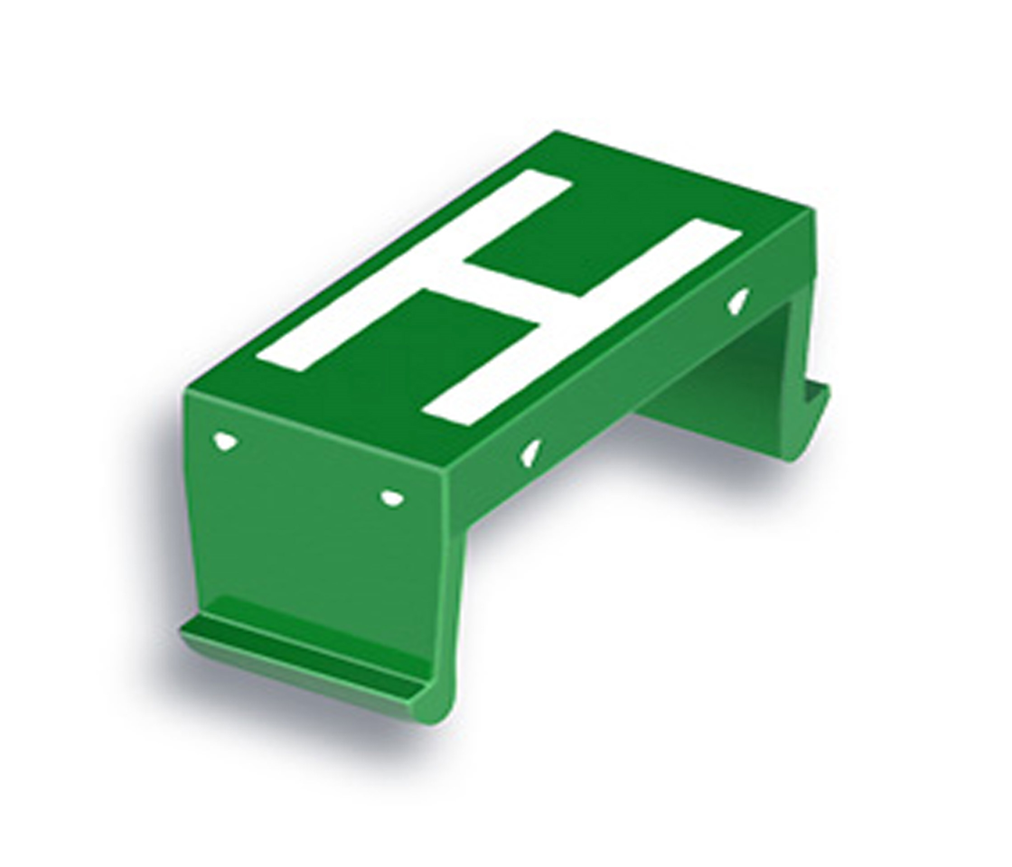 FP Buchstabenfeld H 25mm grün