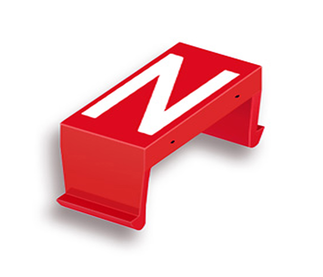 FP Buchstabenfeld N 25mm rot