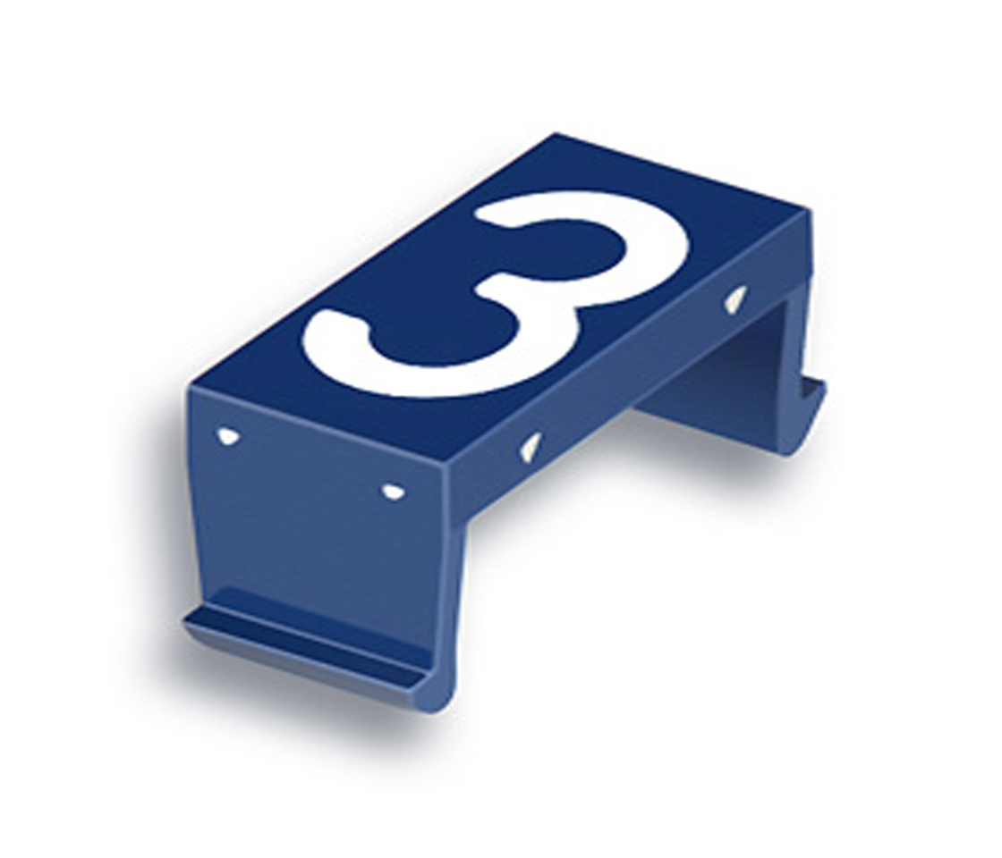 FP Zahlenfeld 3 40mm blau