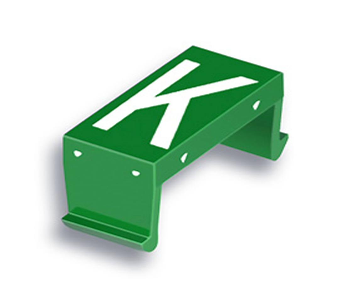 FP letter field K 40mm green