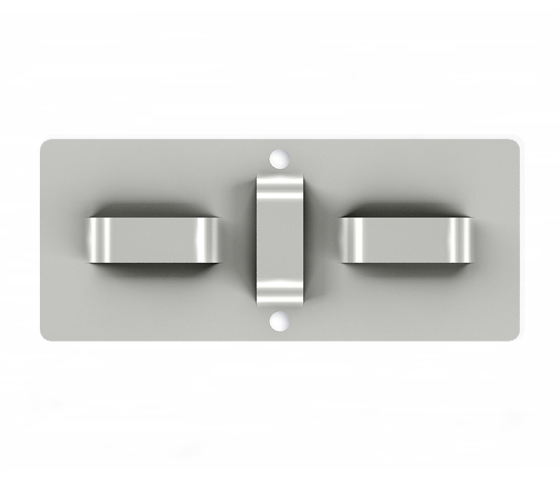 FP Alu-Halteplatte 1-fach 25mm