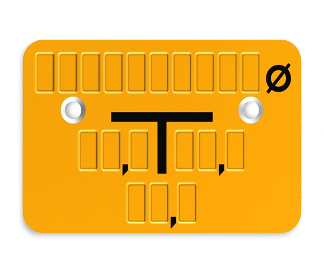 Pl. métall. PLICA 110x70mm