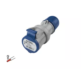 CEE-Kupplungen gerade mit Schraubanschluss, 16 A | 32 A, IP44|54
