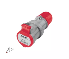 CEE-Kupplungen gerade mit Schneidklemmen, 16 A, IP44|54