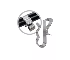 Kabelclip für PV, Stahl rostfrei, für Kabel 5-6 mm Durchmesser