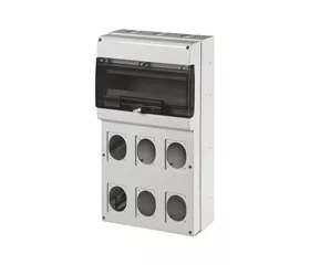 Scame SURF. MOUNTING ENCLOSURE WITH 6 CUTOUTS
