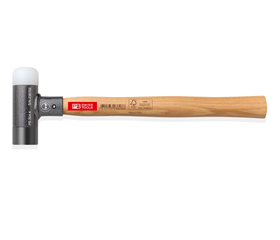 Dead-blow mallet with plastic head