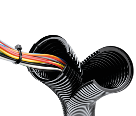 Gaines fendue en plastique