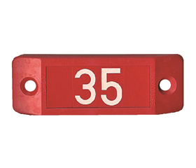 Hydranten-Nummerierungs-Schild HNS 25-4